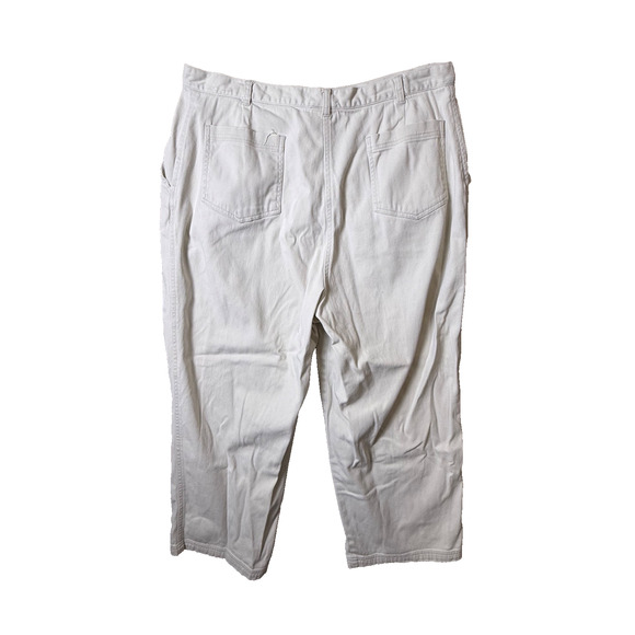 Winnie the Pooh Eeyore Disney Store Vtg Cropped Pants Embroidered Flowers Sz XL - Picture 7 of 8